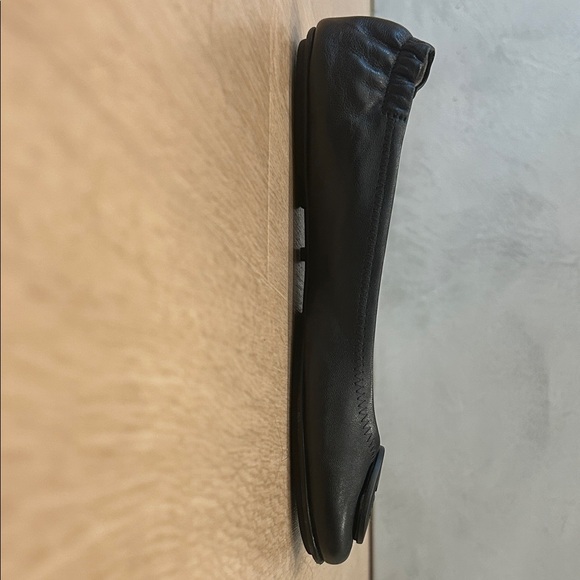 Tory Burch Black Leather Ballet Flats - Picture 12 of 15